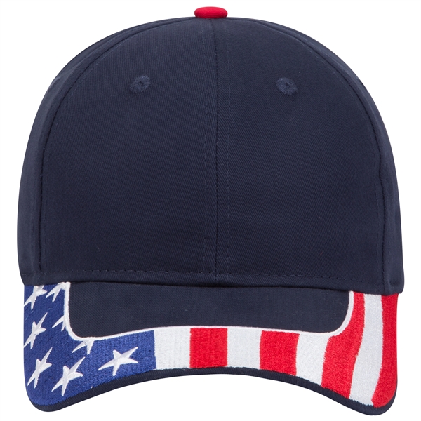 US Flag 6 Panel Low Profile Style Baseball Cap - US Flag 6 Panel Low Profile Style Baseball Cap - Image 32 of 77