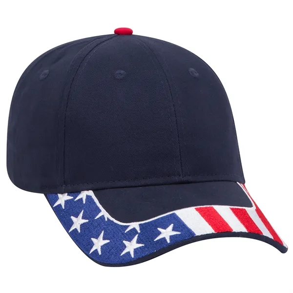 US Flag 6 Panel Low Profile Style Baseball Cap - US Flag 6 Panel Low Profile Style Baseball Cap - Image 29 of 77