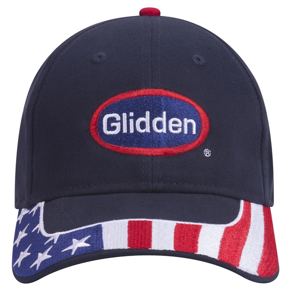 US Flag 6 Panel Low Profile Style Baseball Cap - US Flag 6 Panel Low Profile Style Baseball Cap - Image 35 of 77