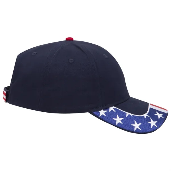 US Flag 6 Panel Low Profile Style Baseball Cap - US Flag 6 Panel Low Profile Style Baseball Cap - Image 37 of 77