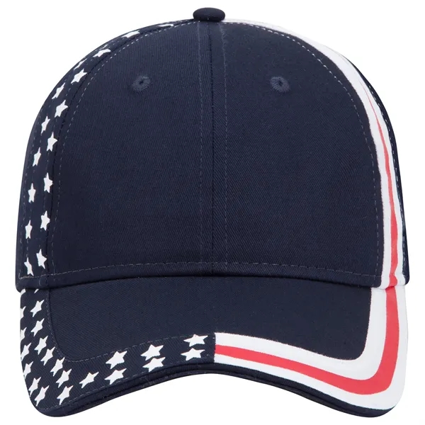 US Flag 6 Panel Low Profile Style Baseball Cap - US Flag 6 Panel Low Profile Style Baseball Cap - Image 41 of 77