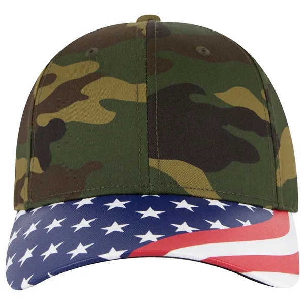 US Flag 6 Panel Low Profile Style Baseball Cap - US Flag 6 Panel Low Profile Style Baseball Cap - Image 54 of 77