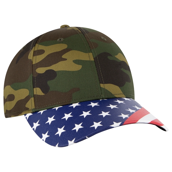 US Flag 6 Panel Low Profile Style Baseball Cap - US Flag 6 Panel Low Profile Style Baseball Cap - Image 52 of 77