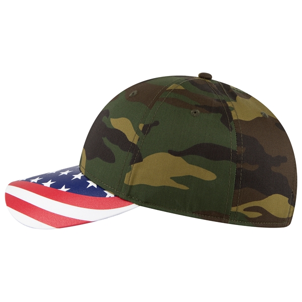 US Flag 6 Panel Low Profile Style Baseball Cap - US Flag 6 Panel Low Profile Style Baseball Cap - Image 56 of 77
