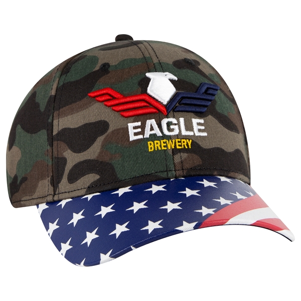 US Flag 6 Panel Low Profile Style Baseball Cap - US Flag 6 Panel Low Profile Style Baseball Cap - Image 58 of 77