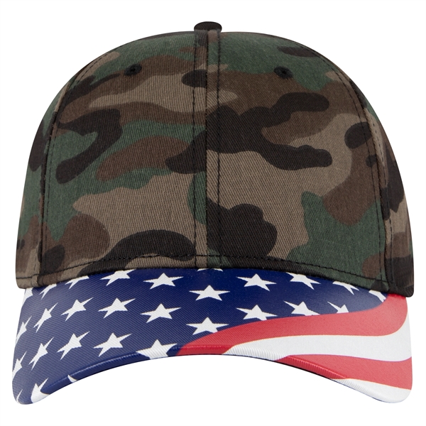 US Flag 6 Panel Low Profile Style Baseball Cap - US Flag 6 Panel Low Profile Style Baseball Cap - Image 61 of 77