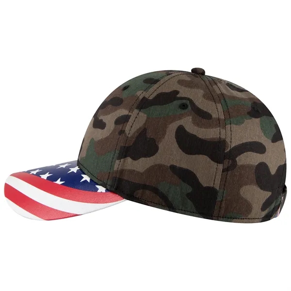 US Flag 6 Panel Low Profile Style Baseball Cap - US Flag 6 Panel Low Profile Style Baseball Cap - Image 64 of 77