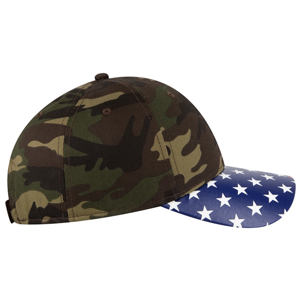 US Flag 6 Panel Low Profile Style Baseball Cap - US Flag 6 Panel Low Profile Style Baseball Cap - Image 71 of 77
