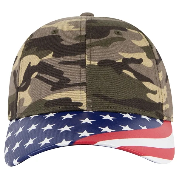 US Flag 6 Panel Low Profile Style Baseball Cap - US Flag 6 Panel Low Profile Style Baseball Cap - Image 74 of 77