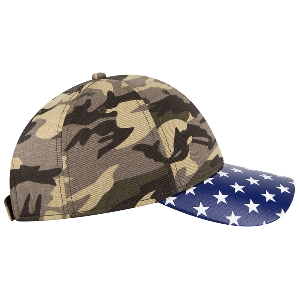 US Flag 6 Panel Low Profile Style Baseball Cap - US Flag 6 Panel Low Profile Style Baseball Cap - Image 77 of 77