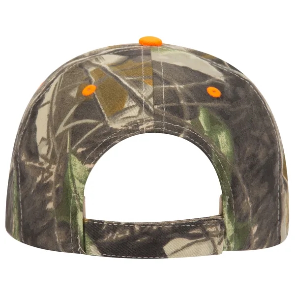 Camouflage Brushed Cotton Twill Sandwich Visor 6 Panel Cap - Camouflage Brushed Cotton Twill Sandwich Visor 6 Panel Cap - Image 8 of 12
