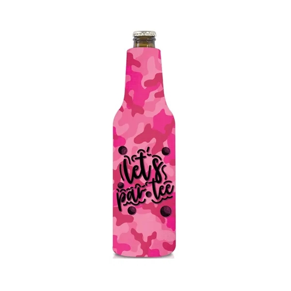 Full Color Zipper Neoprene Bottle Coolie - Full Color Zipper Neoprene Bottle Coolie - Image 6 of 6