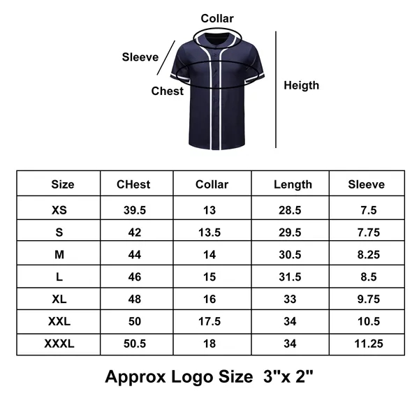 Sportswear Baseball Full Button Youth Adult Jersey - Sportswear Baseball Full Button Youth Adult Jersey - Image 1 of 4