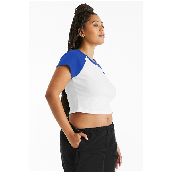 Bella + Canvas Ladies' Micro Ribbed Raglan Baby T-Shirt - Bella + Canvas Ladies' Micro Ribbed Raglan Baby T-Shirt - Image 9 of 58
