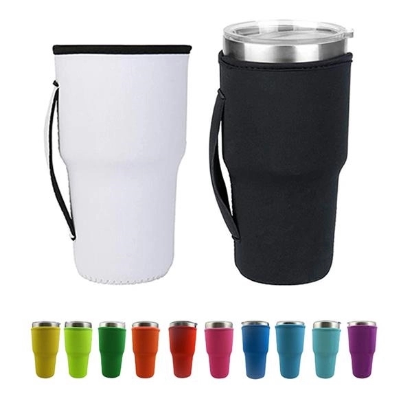 30 oz Reusable Iced Coffee Sleeves With Handle - 30 oz Reusable Iced Coffee Sleeves With Handle - Image 2 of 6