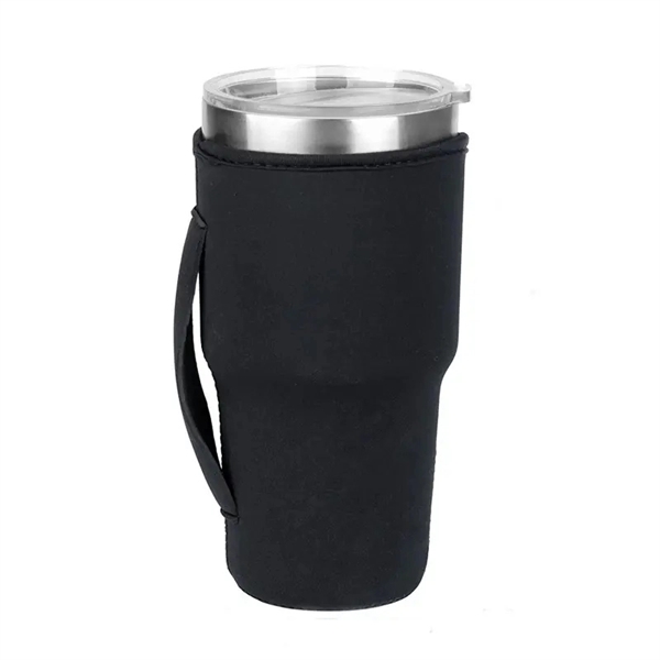 30 oz Reusable Iced Coffee Sleeves With Handle - 30 oz Reusable Iced Coffee Sleeves With Handle - Image 4 of 6