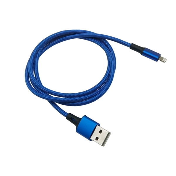 Braided USB Lighting Charging Cable - Braided USB Lighting Charging Cable - Image 1 of 4