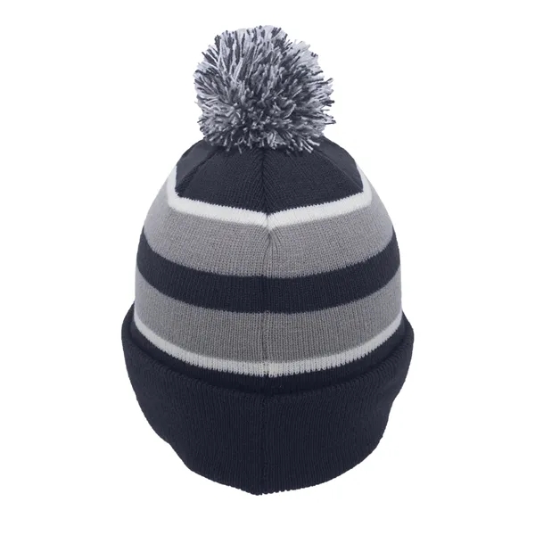 Pacific Headwear Knit Fold-Over Pom-Pom Beanie - Pacific Headwear Knit Fold-Over Pom-Pom Beanie - Image 44 of 130