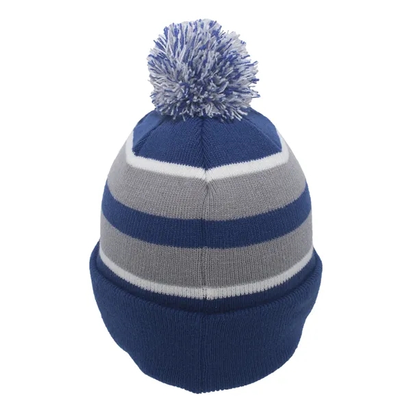 Pacific Headwear Knit Fold-Over Pom-Pom Beanie - Pacific Headwear Knit Fold-Over Pom-Pom Beanie - Image 47 of 130