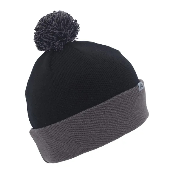 Pacific Headwear Knit Fold-Over Pom-Pom Beanie - Pacific Headwear Knit Fold-Over Pom-Pom Beanie - Image 50 of 130