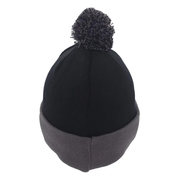 Pacific Headwear Knit Fold-Over Pom-Pom Beanie - Pacific Headwear Knit Fold-Over Pom-Pom Beanie - Image 51 of 130