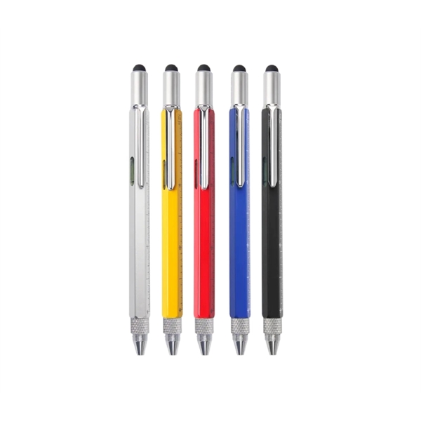 6-in-1 Metal Multifunction Tool Pen - 6-in-1 Metal Multifunction Tool Pen - Image 0 of 3