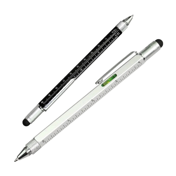 6-in-1 Metal Multifunction Tool Pen - 6-in-1 Metal Multifunction Tool Pen - Image 1 of 3