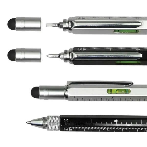 6-in-1 Metal Multifunction Tool Pen - 6-in-1 Metal Multifunction Tool Pen - Image 3 of 3