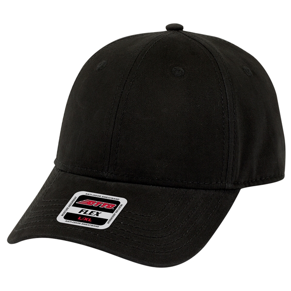 Brushed Cotton Twill "FLEX" 6 Panel Cap - Brushed Cotton Twill "FLEX" 6 Panel Cap - Image 4 of 6