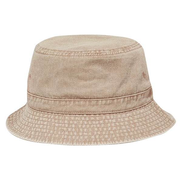Garment Washed Pigment Dyed Cotton Twill Bucket Hat - Garment Washed Pigment Dyed Cotton Twill Bucket Hat - Image 1 of 1