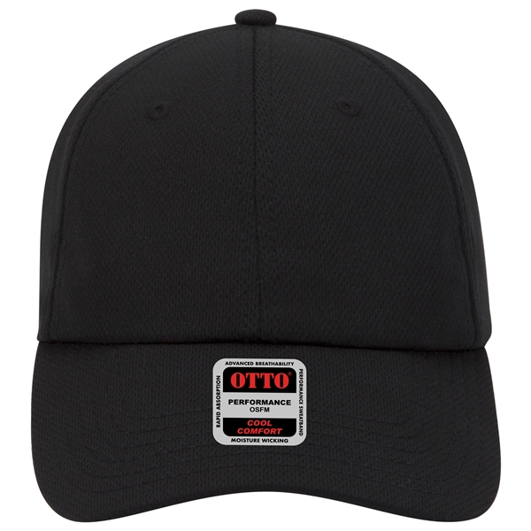 Cool Comfort Polyester Mesh 6 Panel Baseball Cap - Cool Comfort Polyester Mesh 6 Panel Baseball Cap - Image 3 of 6