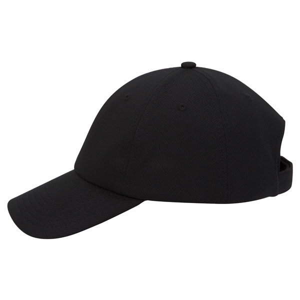 Cool Comfort Polyester Mesh 6 Panel Baseball Cap - Cool Comfort Polyester Mesh 6 Panel Baseball Cap - Image 6 of 6