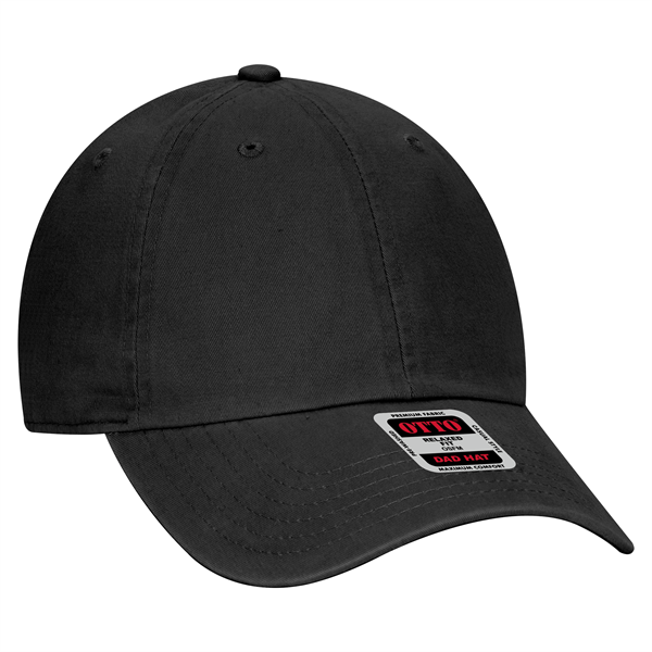 Garment Washed Combed Cotton Twill 6 Panel Dad Hat - Garment Washed Combed Cotton Twill 6 Panel Dad Hat - Image 0 of 17