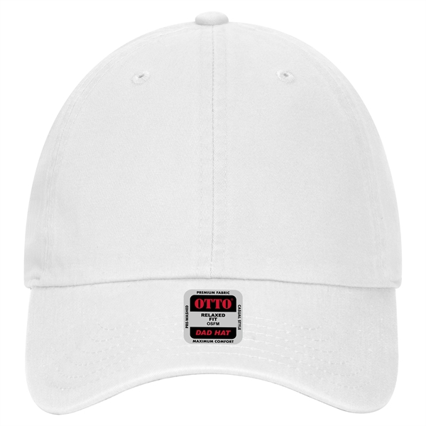 Garment Washed Combed Cotton Twill 6 Panel Dad Hat - Garment Washed Combed Cotton Twill 6 Panel Dad Hat - Image 8 of 17