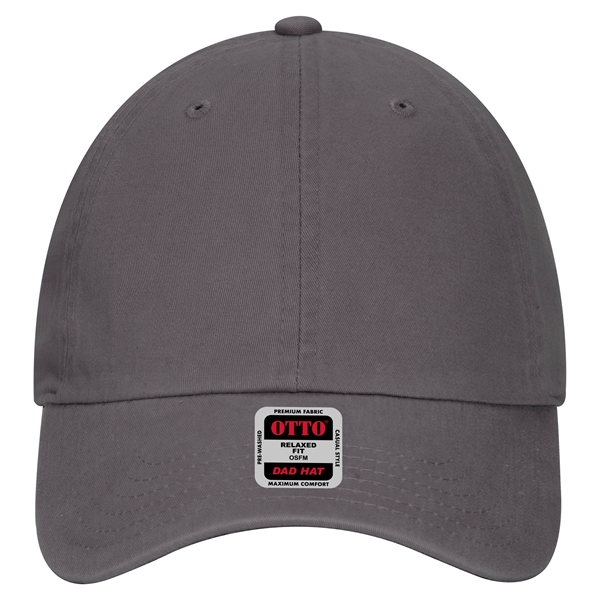 Garment Washed Combed Cotton Twill 6 Panel Dad Hat - Garment Washed Combed Cotton Twill 6 Panel Dad Hat - Image 14 of 17