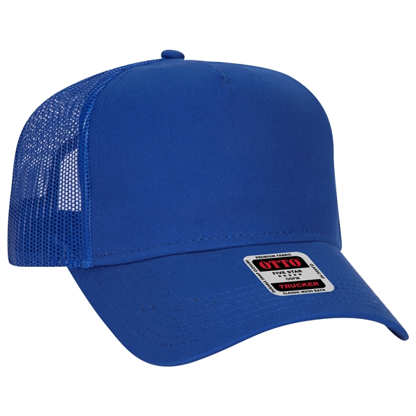 Cotton Twill 5 Panel Low Profile Mesh Back Trucker Hat - Cotton Twill 5 Panel Low Profile Mesh Back Trucker Hat - Image 1 of 110