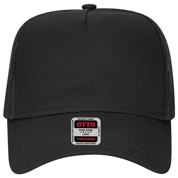 Cotton Twill 5 Panel Low Profile Mesh Back Trucker Hat - Cotton Twill 5 Panel Low Profile Mesh Back Trucker Hat - Image 15 of 110