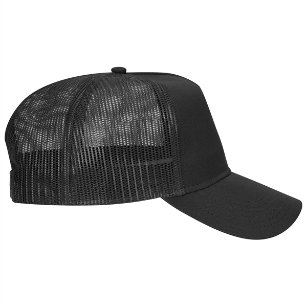 Cotton Twill 5 Panel Low Profile Mesh Back Trucker Hat - Cotton Twill 5 Panel Low Profile Mesh Back Trucker Hat - Image 18 of 110