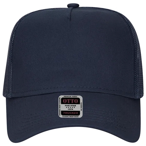 Cotton Twill 5 Panel Low Profile Mesh Back Trucker Hat - Cotton Twill 5 Panel Low Profile Mesh Back Trucker Hat - Image 21 of 110