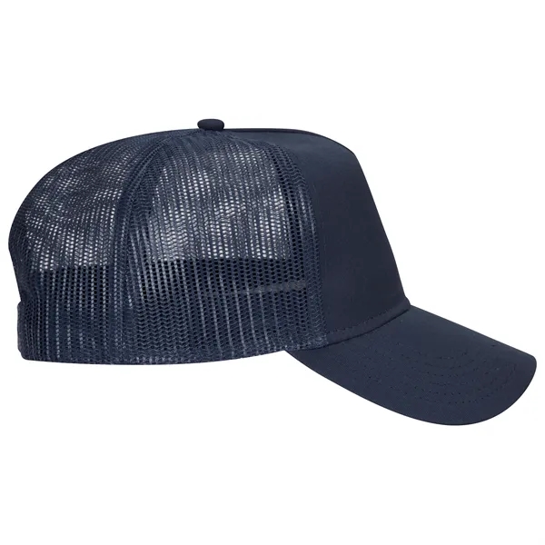 Cotton Twill 5 Panel Low Profile Mesh Back Trucker Hat - Cotton Twill 5 Panel Low Profile Mesh Back Trucker Hat - Image 24 of 110