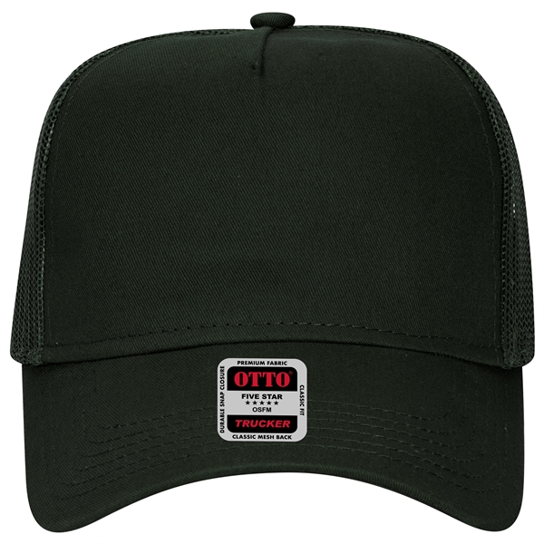 Cotton Twill 5 Panel Low Profile Mesh Back Trucker Hat - Cotton Twill 5 Panel Low Profile Mesh Back Trucker Hat - Image 27 of 110