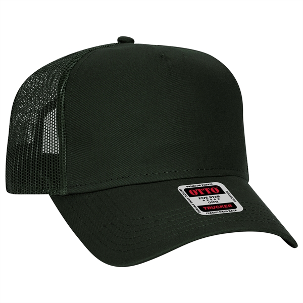 Cotton Twill 5 Panel Low Profile Mesh Back Trucker Hat - Cotton Twill 5 Panel Low Profile Mesh Back Trucker Hat - Image 25 of 110