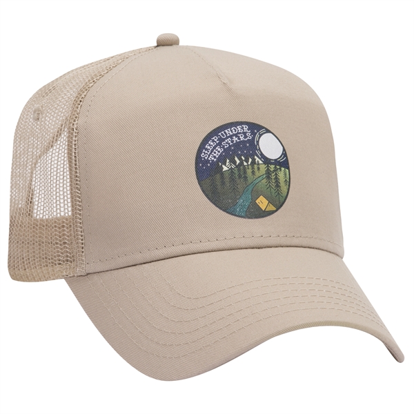 Cotton Twill 5 Panel Low Profile Mesh Back Trucker Hat - Cotton Twill 5 Panel Low Profile Mesh Back Trucker Hat - Image 32 of 110