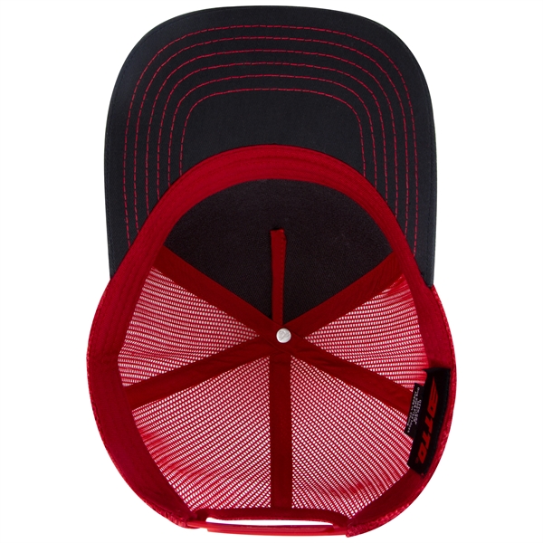 Cotton Twill 5 Panel Low Profile Mesh Back Trucker Hat - Cotton Twill 5 Panel Low Profile Mesh Back Trucker Hat - Image 43 of 110