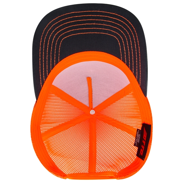 Cotton Twill 5 Panel Low Profile Mesh Back Trucker Hat - Cotton Twill 5 Panel Low Profile Mesh Back Trucker Hat - Image 50 of 110