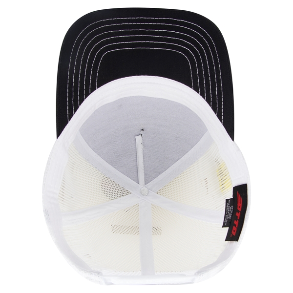 Cotton Twill 5 Panel Low Profile Mesh Back Trucker Hat - Cotton Twill 5 Panel Low Profile Mesh Back Trucker Hat - Image 57 of 110