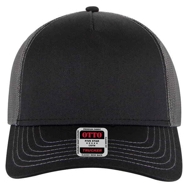 Cotton Twill 5 Panel Low Profile Mesh Back Trucker Hat - Cotton Twill 5 Panel Low Profile Mesh Back Trucker Hat - Image 62 of 110