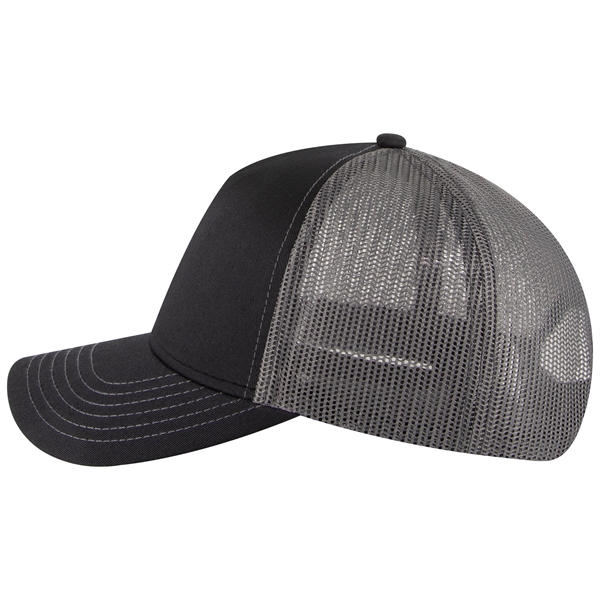 Cotton Twill 5 Panel Low Profile Mesh Back Trucker Hat - Cotton Twill 5 Panel Low Profile Mesh Back Trucker Hat - Image 65 of 110