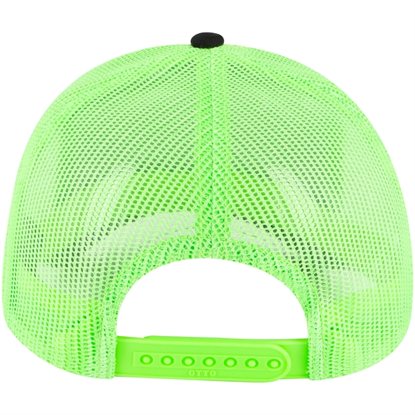 Cotton Twill 5 Panel Low Profile Mesh Back Trucker Hat - Cotton Twill 5 Panel Low Profile Mesh Back Trucker Hat - Image 68 of 110