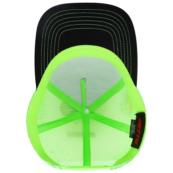 Cotton Twill 5 Panel Low Profile Mesh Back Trucker Hat - Cotton Twill 5 Panel Low Profile Mesh Back Trucker Hat - Image 71 of 110